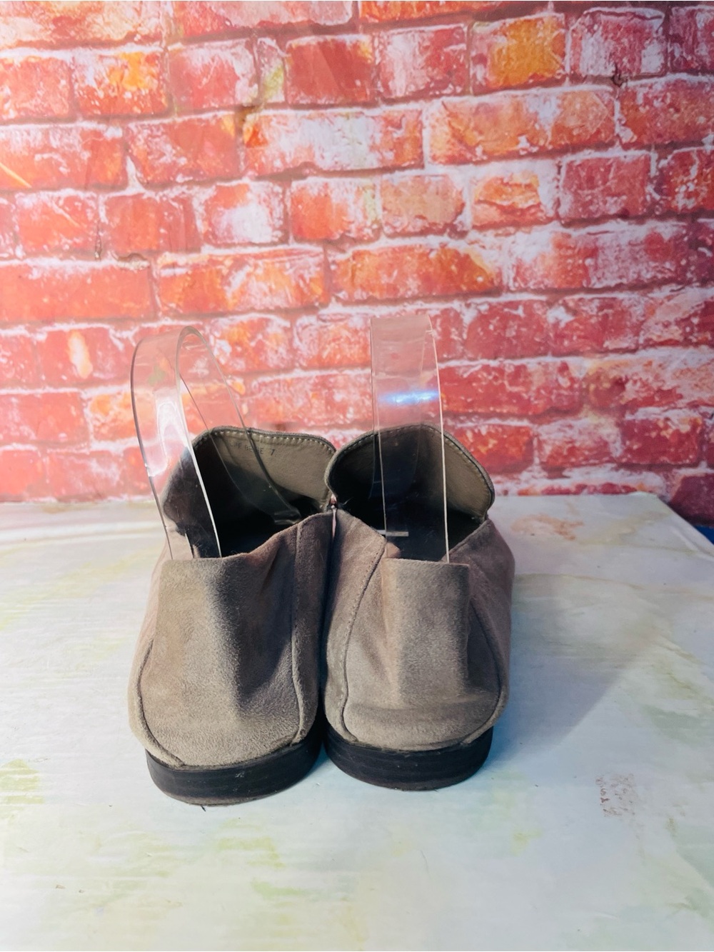 Vintage Havana Slip on Taupe Horsebit Convertible Loafer Mules - Picture 6 of 11
